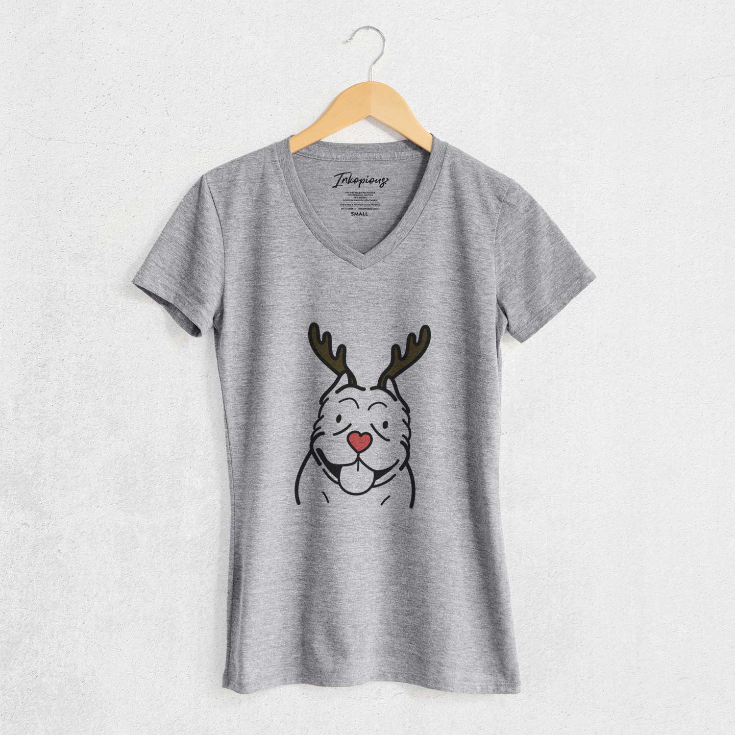 Red Nose American Bully - Women's V-neck Shirt