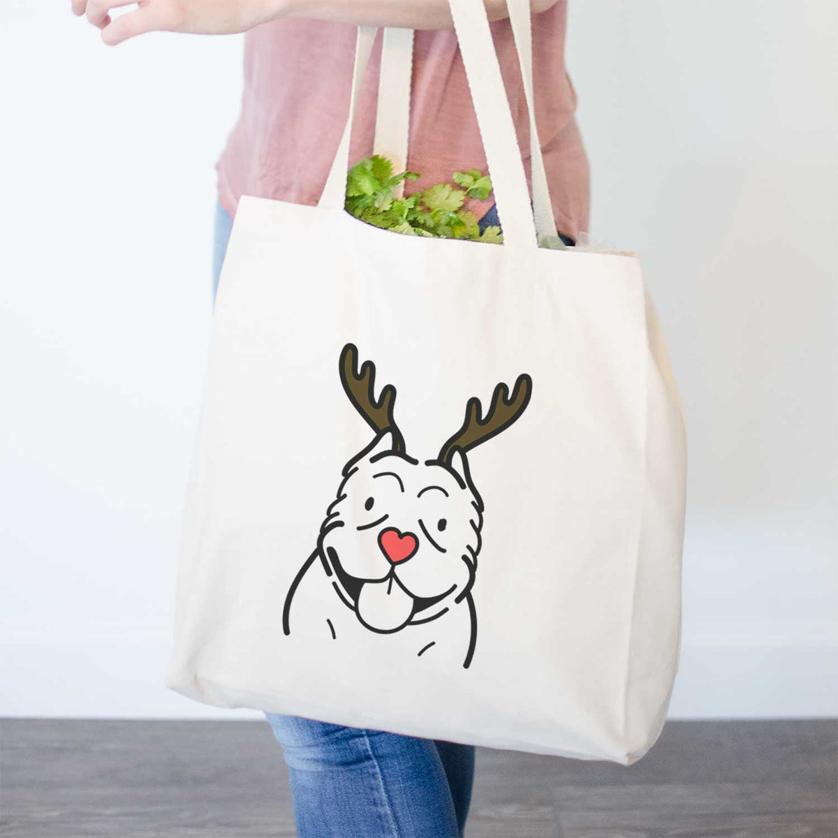 Red Nose American Bully - Tote Bag