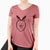 Red Nose American Eskimo - Women's V-neck Shirt