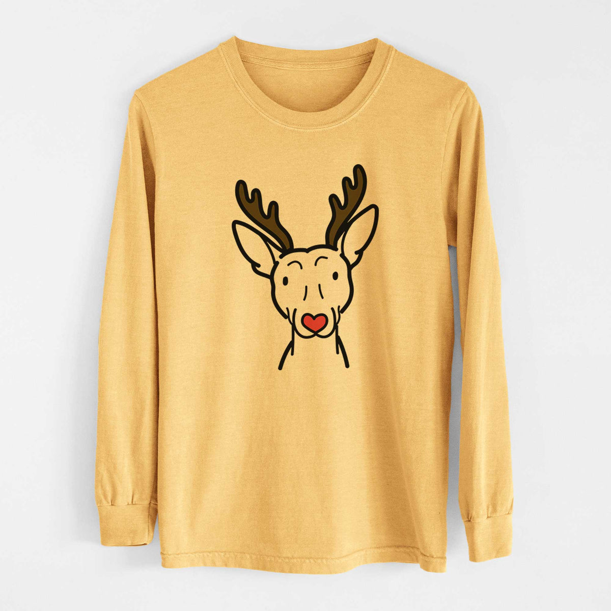 Red Nose American Hairless Terrier - Heavyweight 100% Cotton Long Sleeve