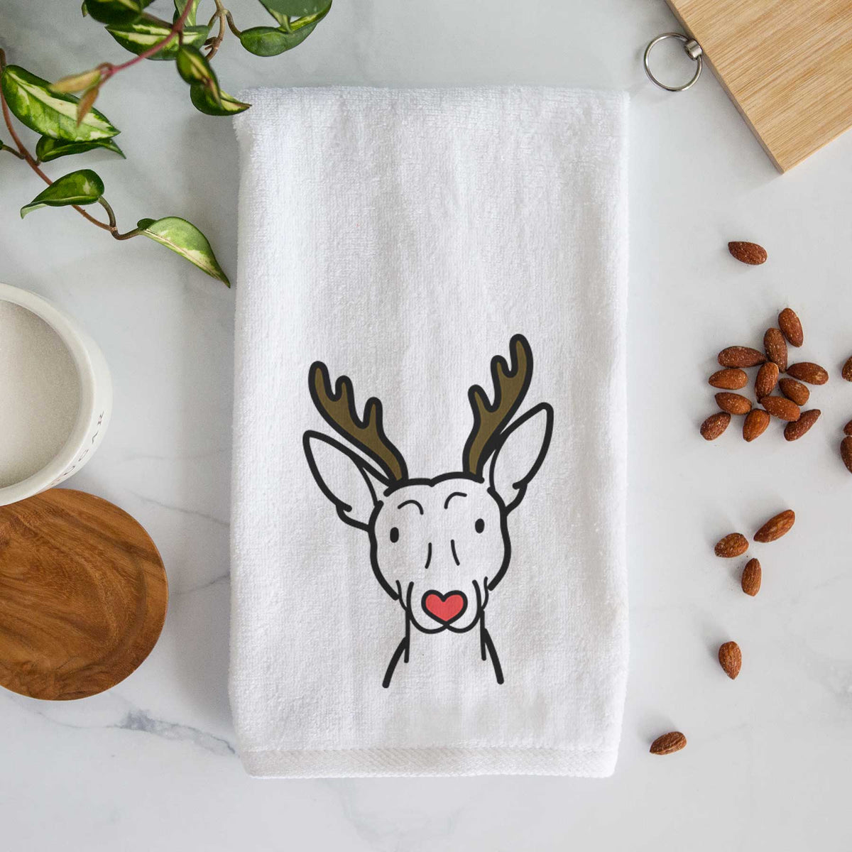 Red Nose American Hairless Terrier - Decorative Hand Towel