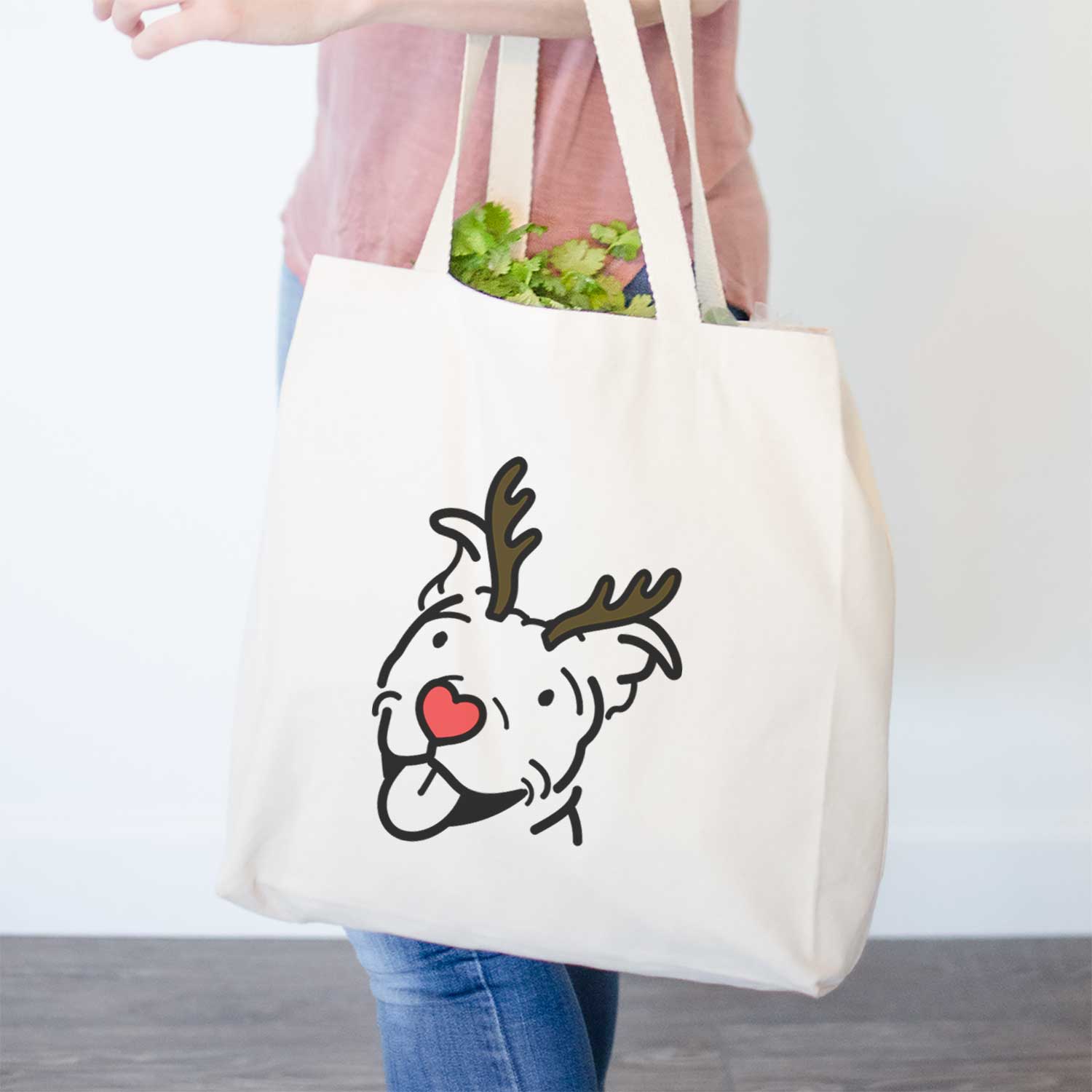 Red Nose Pitbull - Arlo - Tote Bag