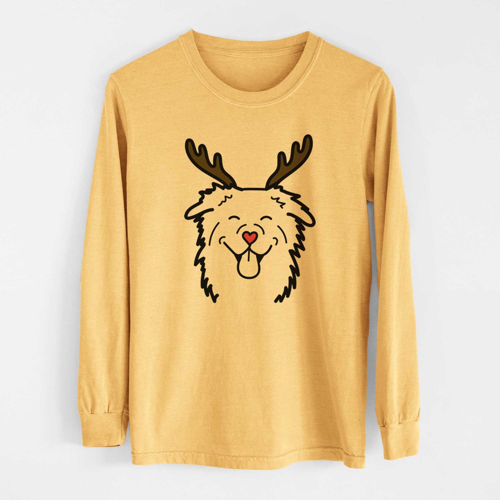 Red Nose Australian Shepherd - Heavyweight 100% Cotton Long Sleeve