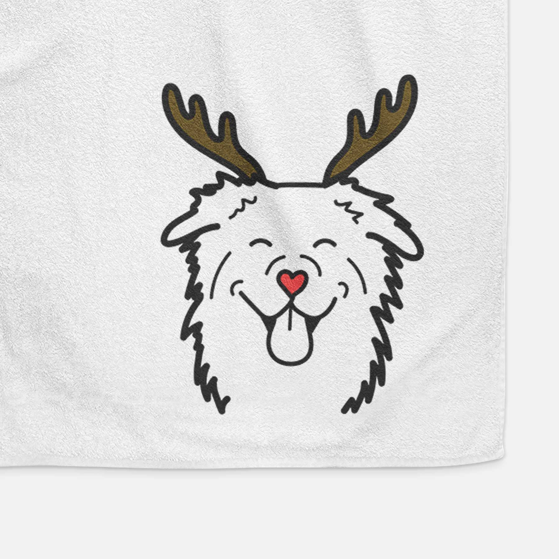 Red Nose Australian Shepherd - Decorative Hand Towel