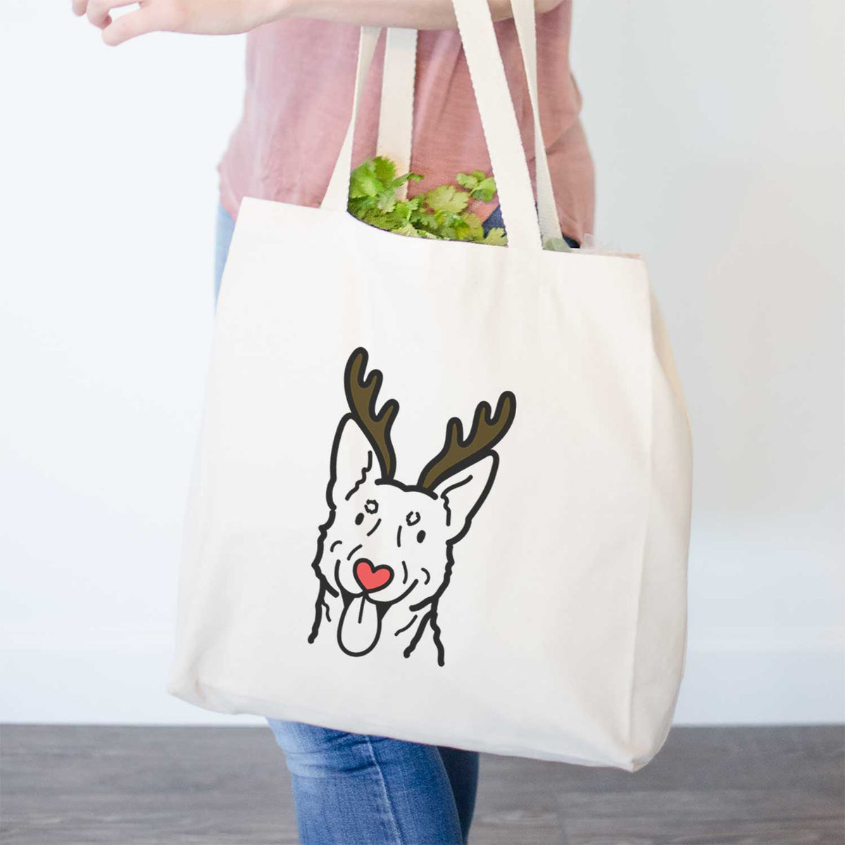 Red Nose Australian Cattle Dog - Tote Bag