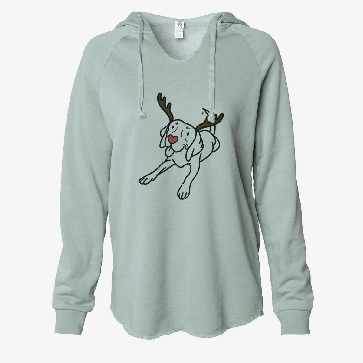 Red Nose Beagle - Bagel - Cali Wave Hooded Sweatshirt
