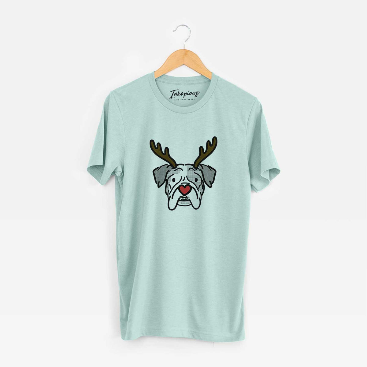 Red Nose English Bulldog - Bailey - Unisex Crewneck