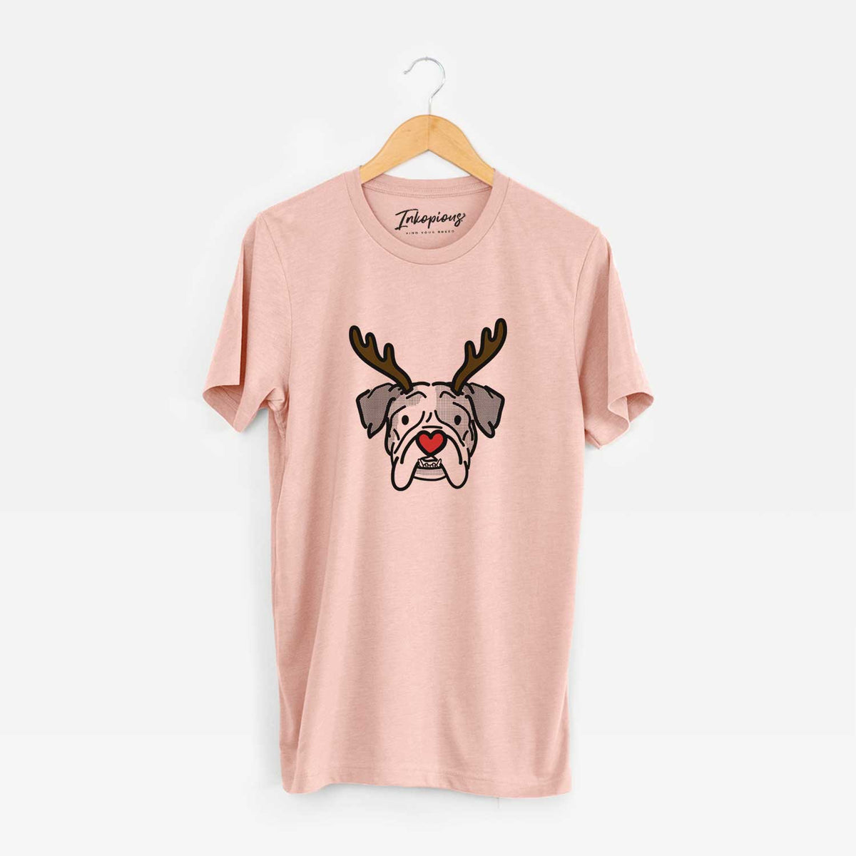 Red Nose English Bulldog - Bailey - Unisex Crewneck