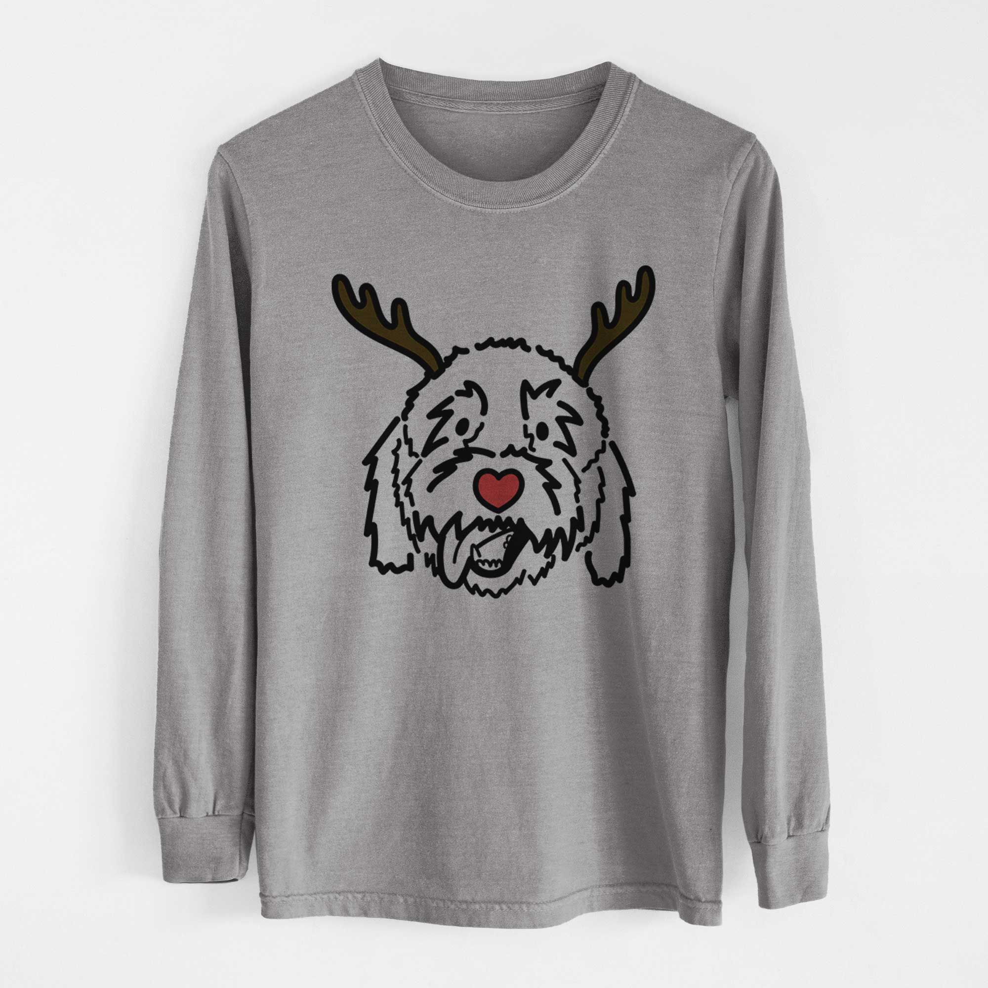 Red Nose Goldendoodle - Barry - Heavyweight 100% Cotton Long Sleeve