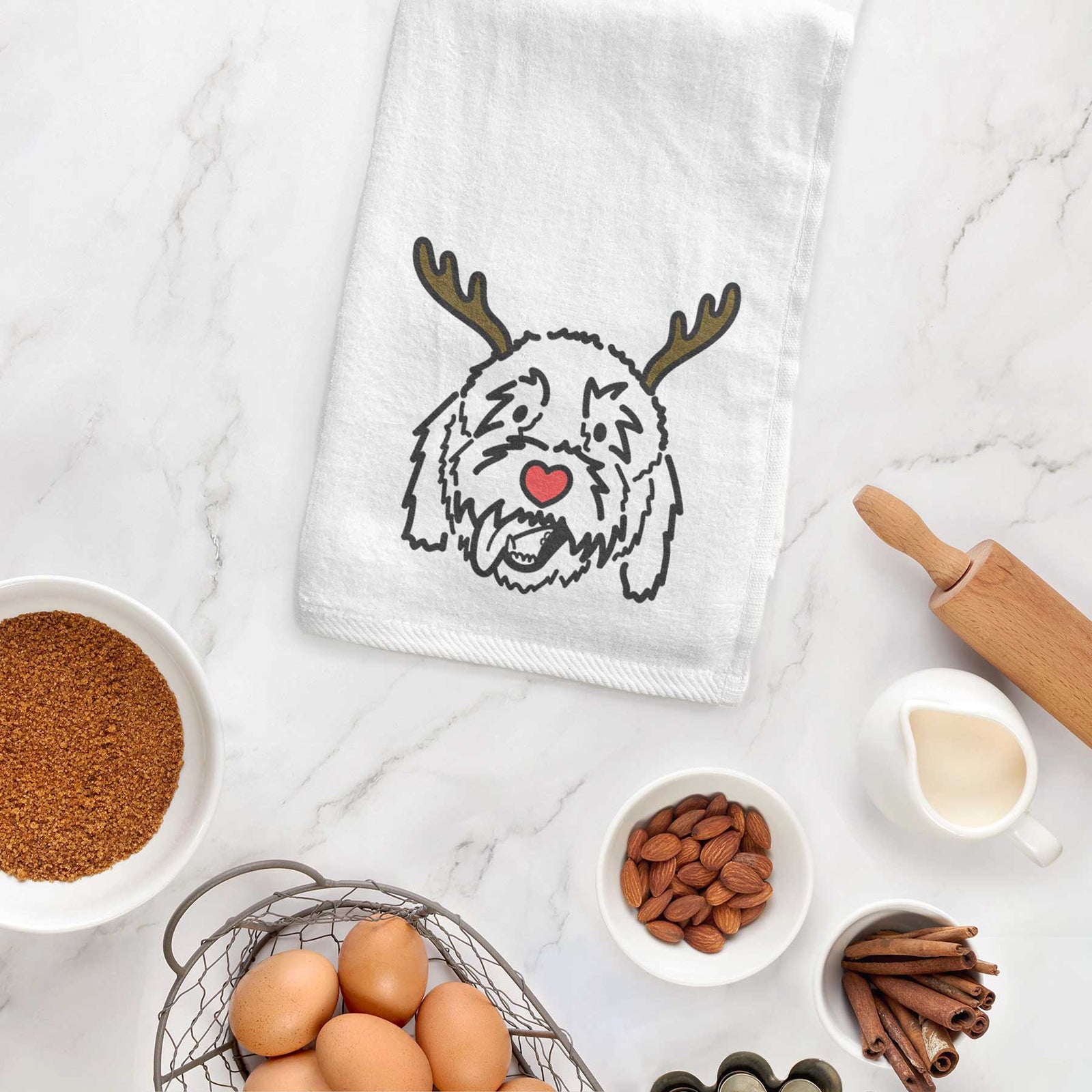 Red Nose Goldendoodle - Barry - Decorative Hand Towel