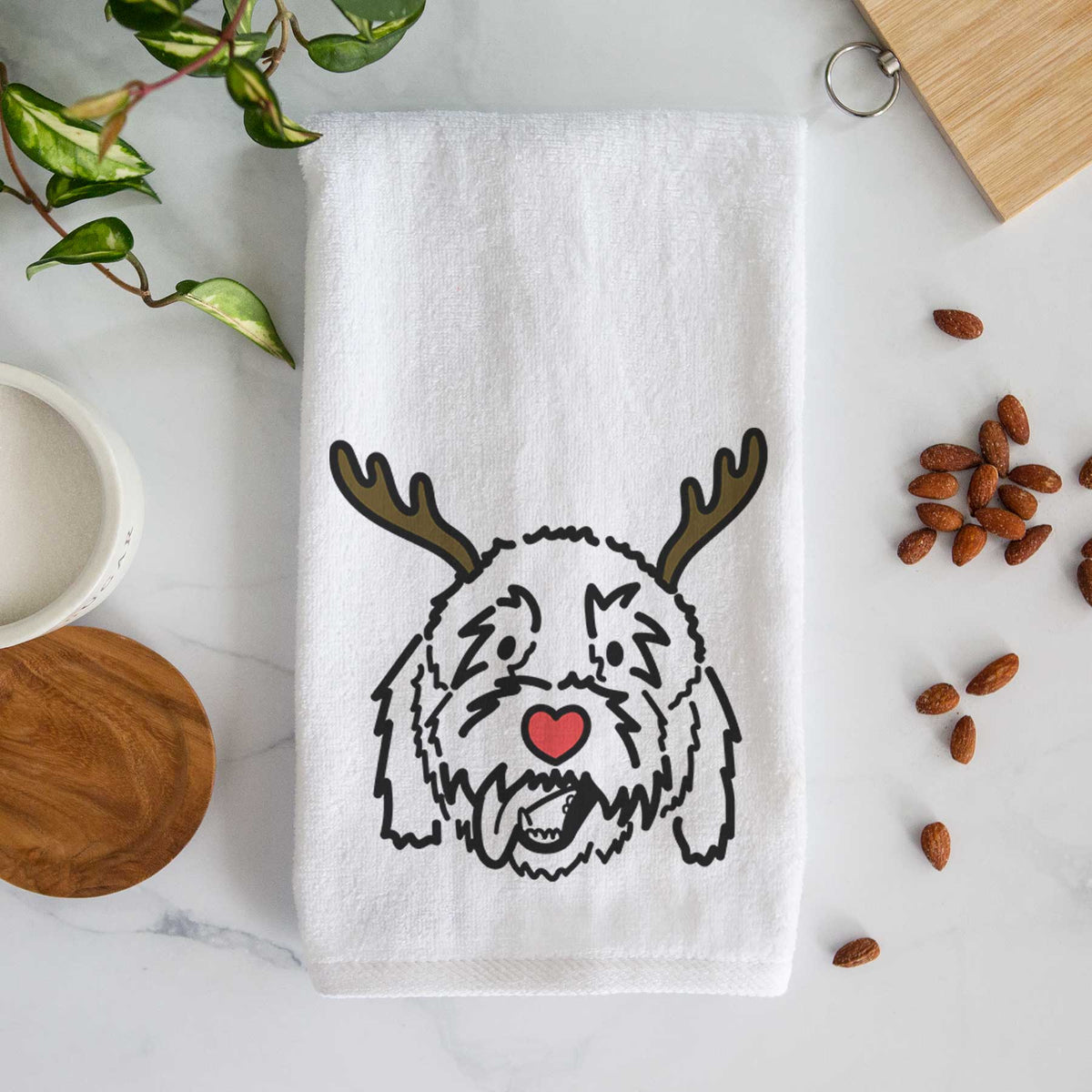 Red Nose Goldendoodle - Barry - Decorative Hand Towel