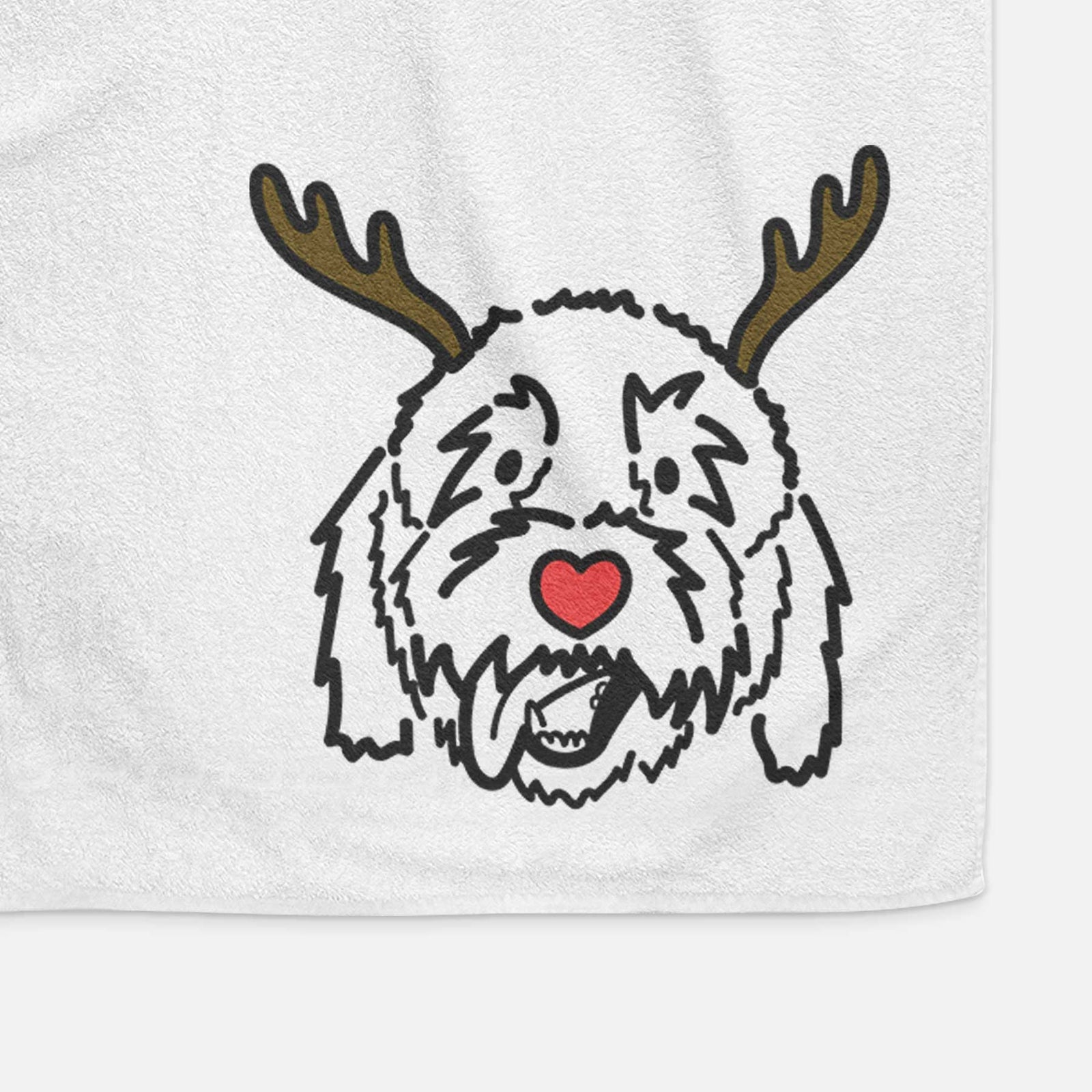 Red Nose Goldendoodle - Barry - Decorative Hand Towel