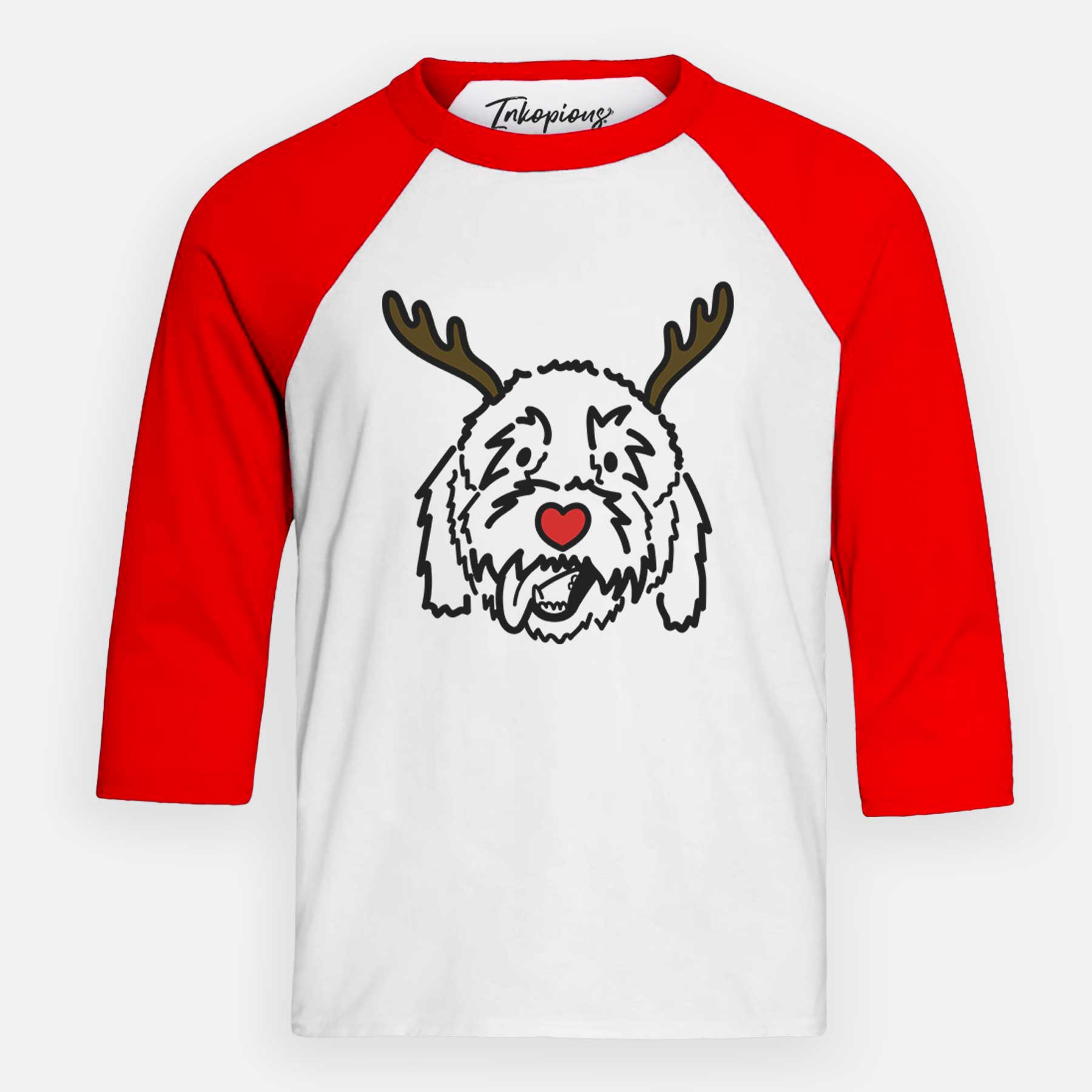 Red Nose Goldendoodle - Barry - Youth 3/4 Long Sleeve