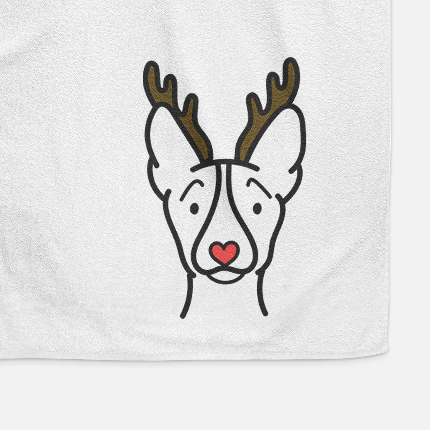 Red Nose Basenji - Decorative Hand Towel