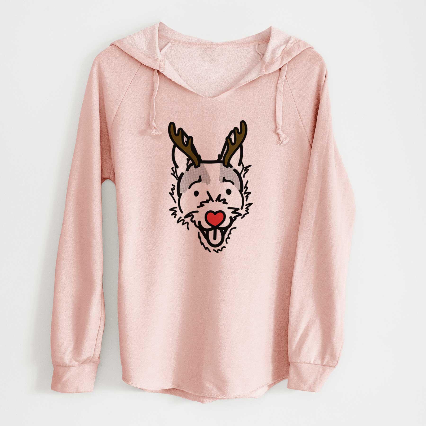 Red Nose Jack Russell Terrier - Baxter - Cali Wave Hooded Sweatshirt