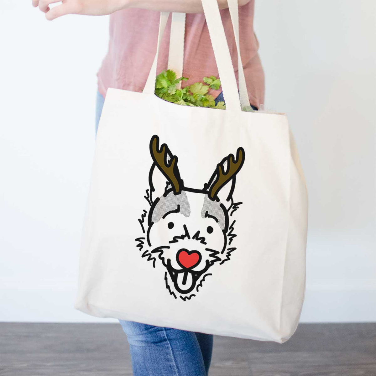 Red Nose Jack Russell Terrier - Baxter - Tote Bag