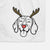 Red Nose Beagle - Decorative Hand Towel