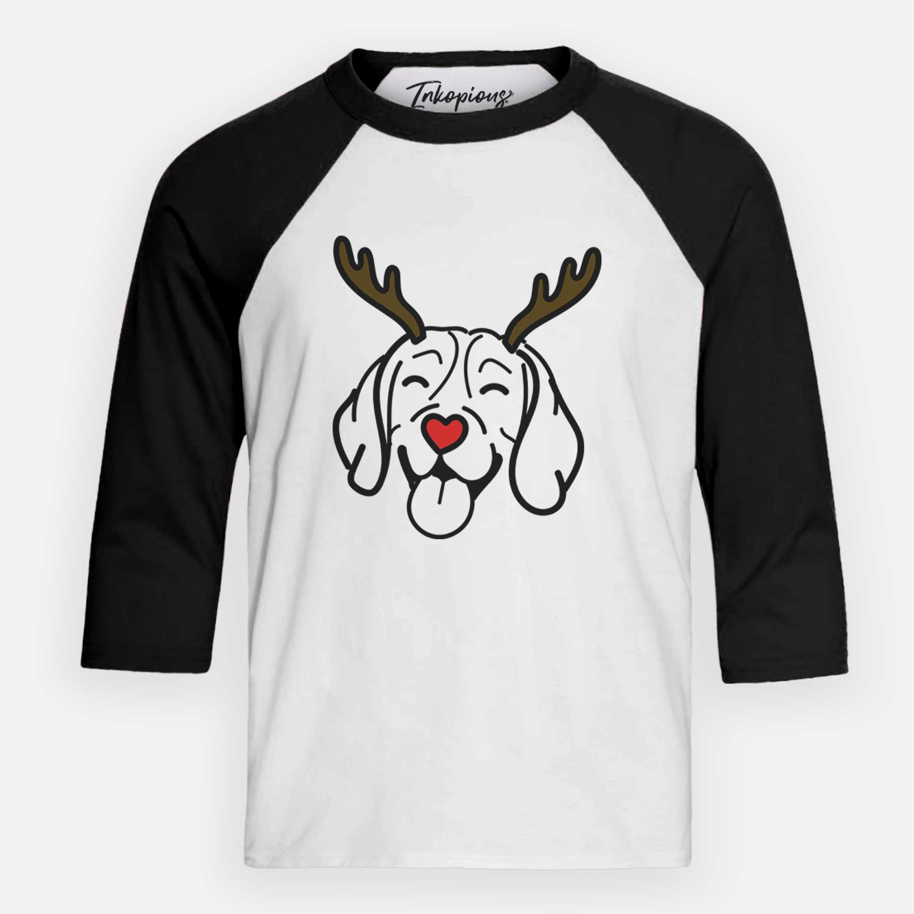 Red Nose Beagle - Youth 3/4 Long Sleeve