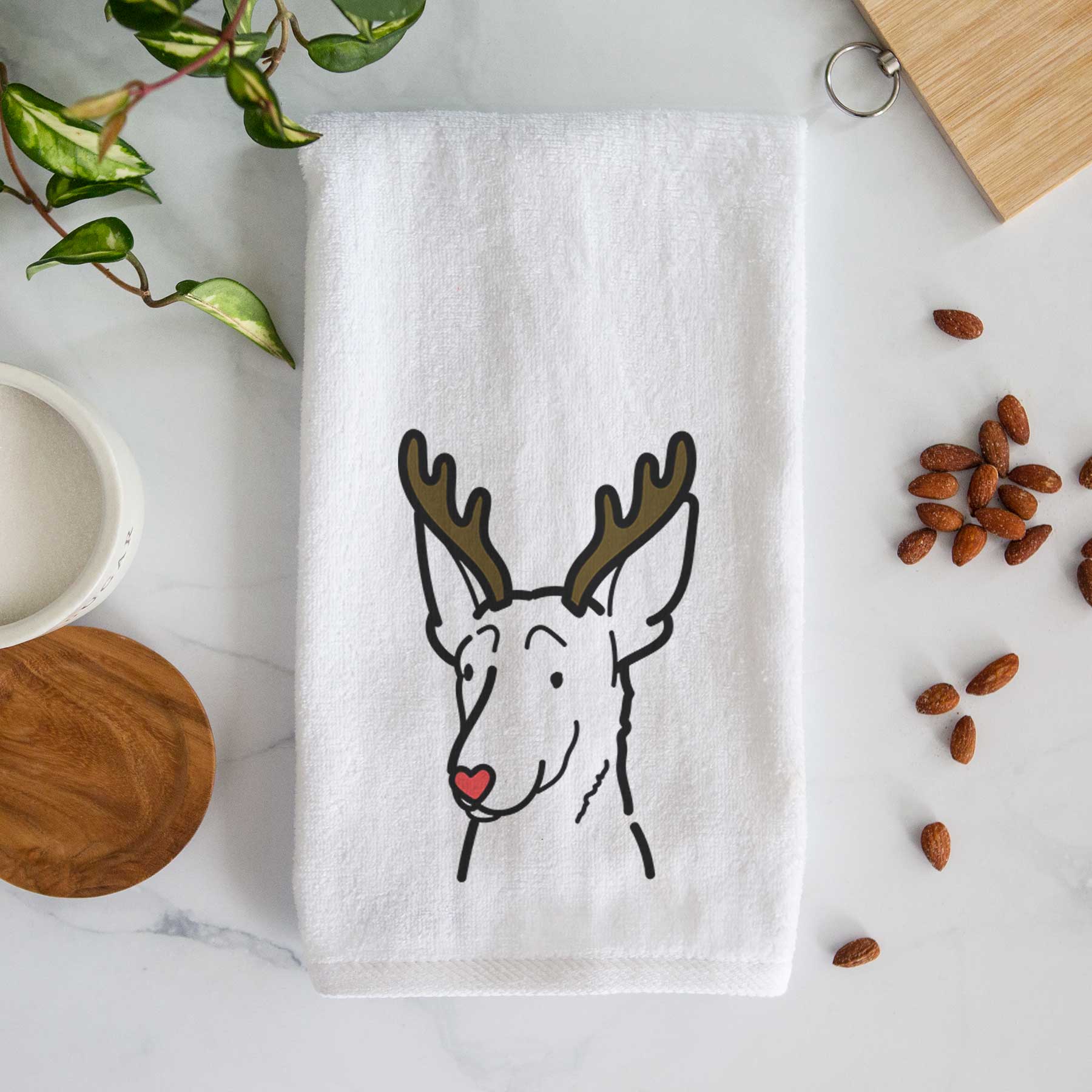 Red Nose Belgian Malinois - Decorative Hand Towel