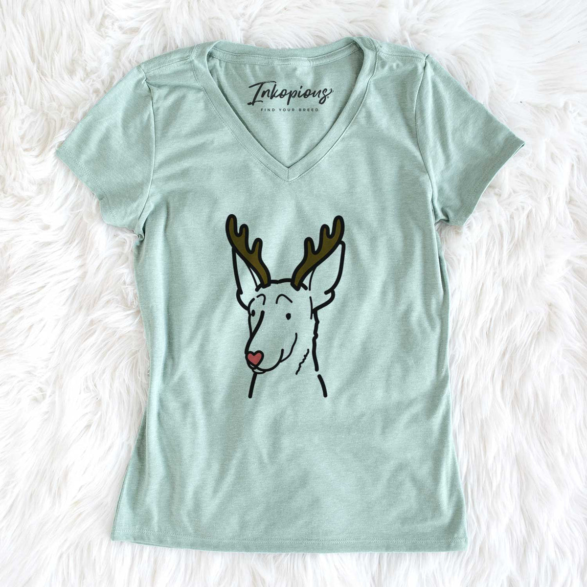 Red Nose Belgian Malinois - Women's V-neck Shirt