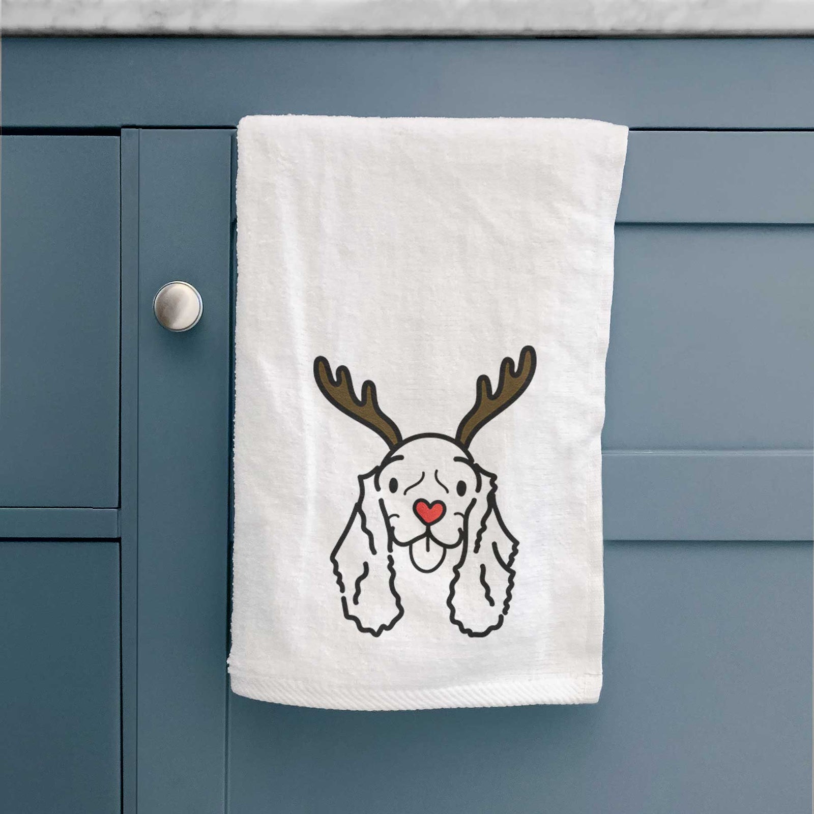 Red Nose American Cocker Spaniel - Bella - Decorative Hand Towel