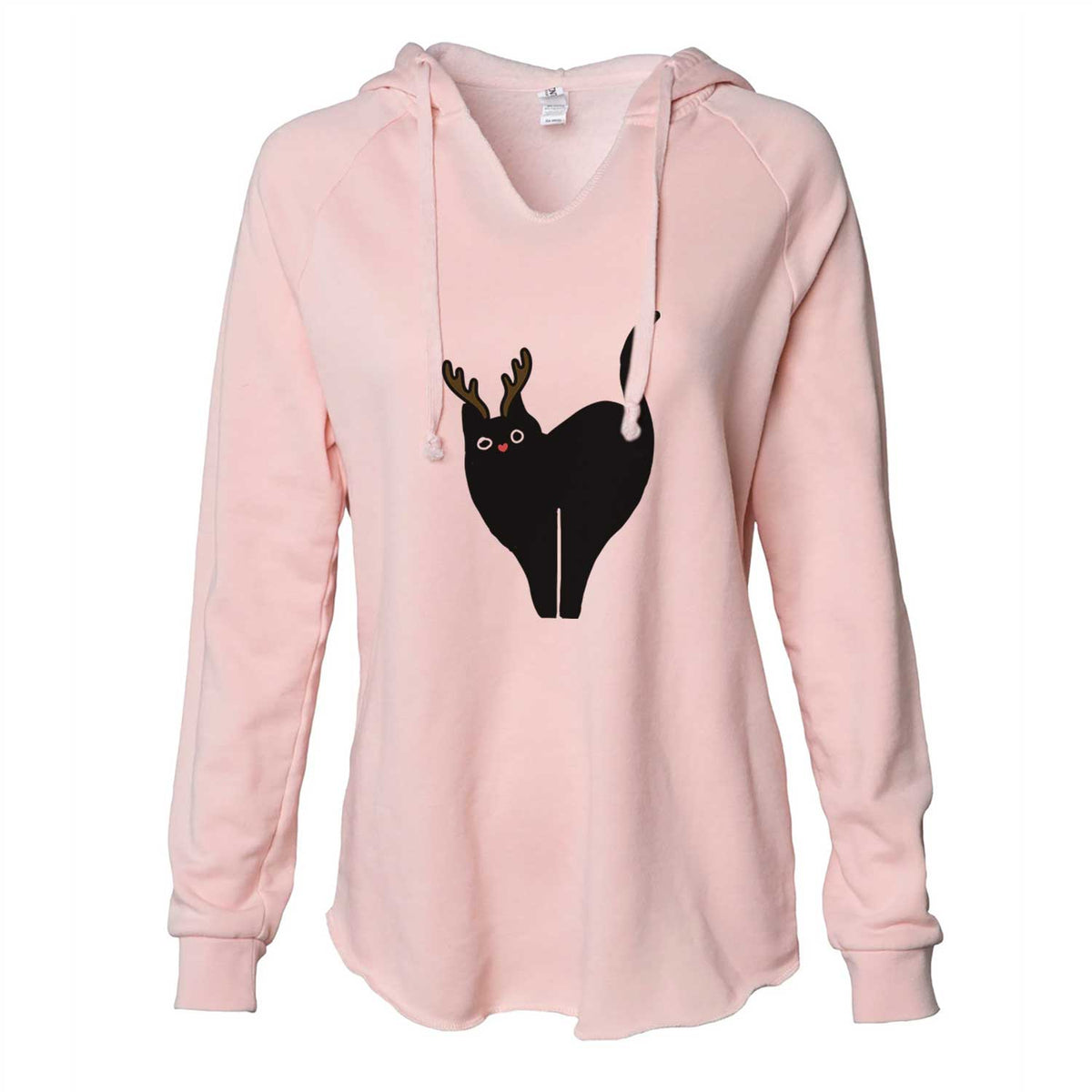 Red Nose Black Cat - Bella - Cali Wave Hooded Sweatshirt