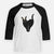 Red Nose Black Cat - Bella - Youth 3/4 Long Sleeve