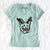 Red Nose Pug Boston Terrier Mix - Bella - Women's V-neck Shirt