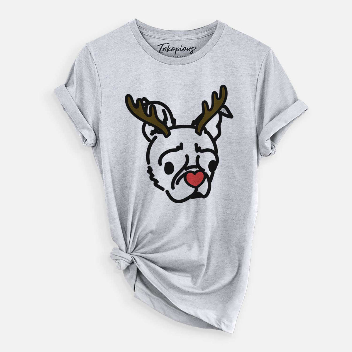 Red Nose Pug Boston Terrier Mix - Bella - Unisex Crewneck