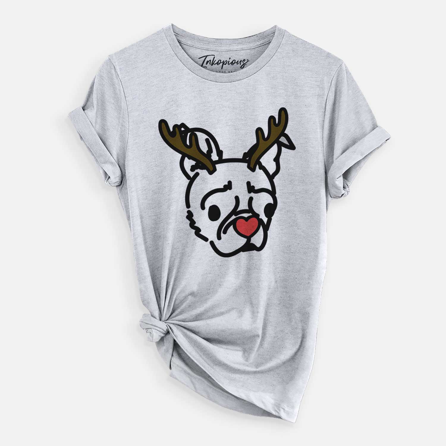 Red Nose Pug Boston Terrier Mix - Bella - Unisex Crewneck