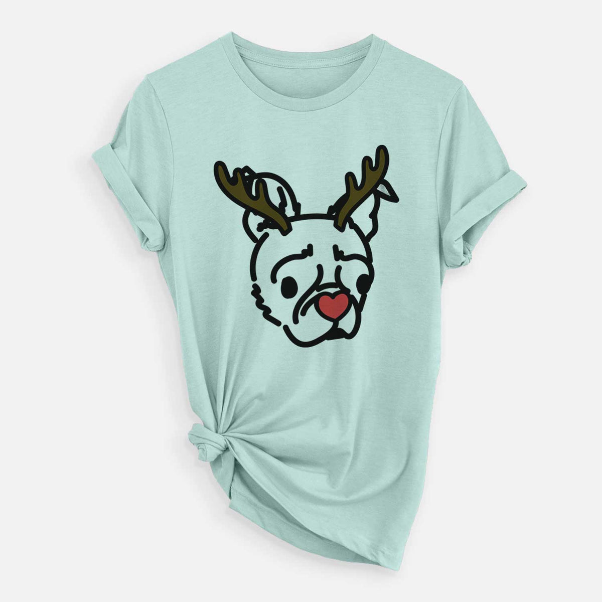 Red Nose Pug Boston Terrier Mix - Bella - Unisex Crewneck