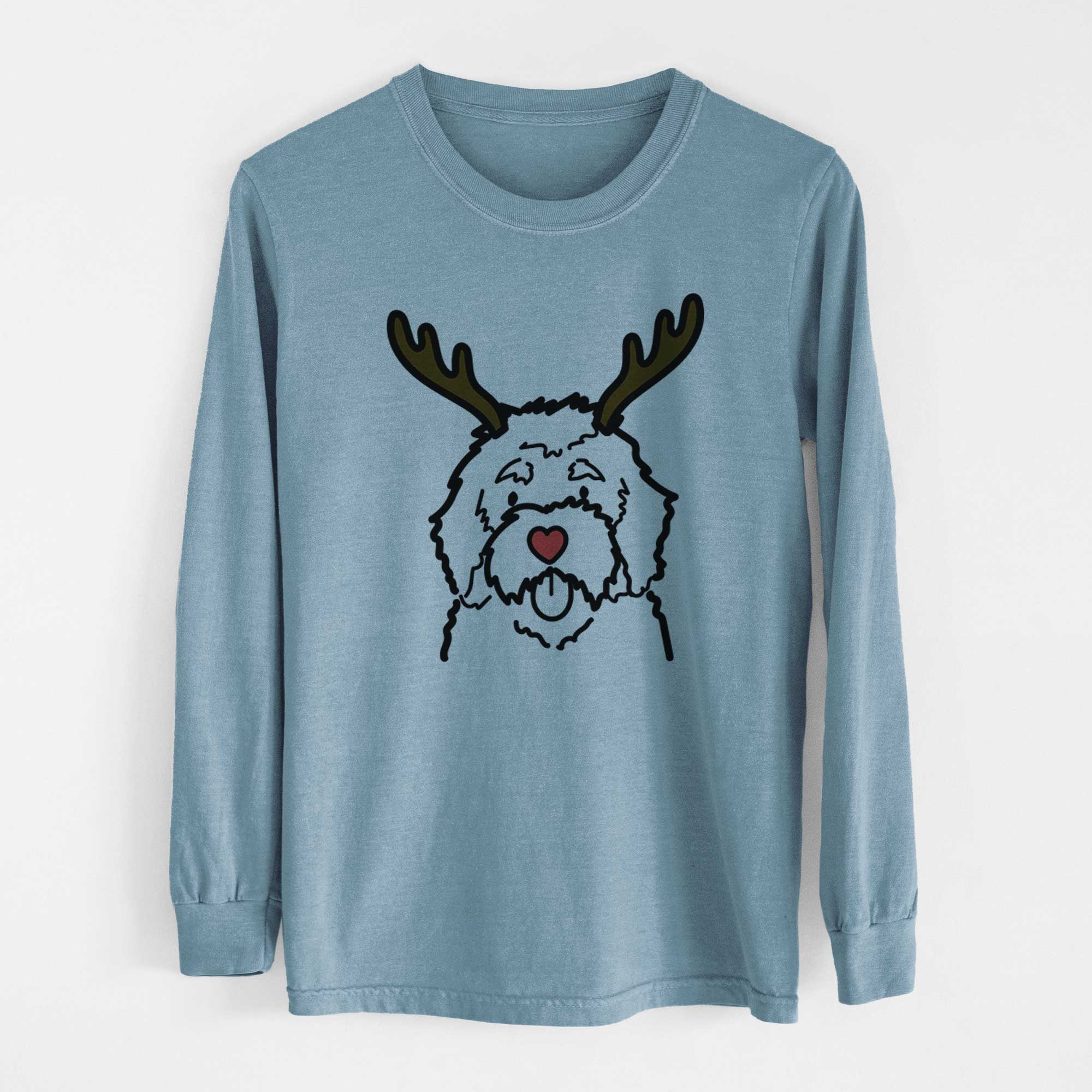 Red Nose Bernedoodle - Heavyweight 100% Cotton Long Sleeve