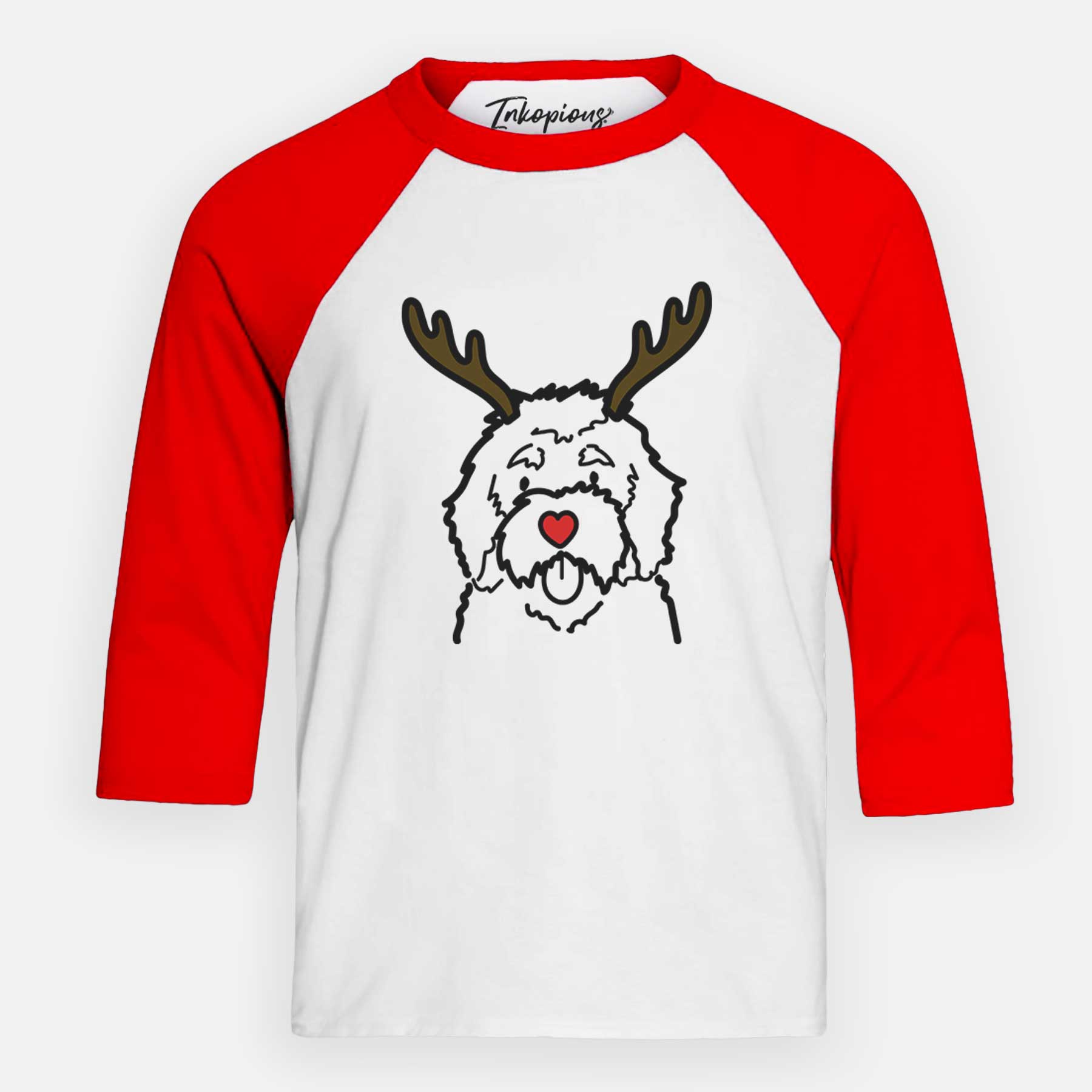 Red Nose Bernedoodle - Youth 3/4 Long Sleeve