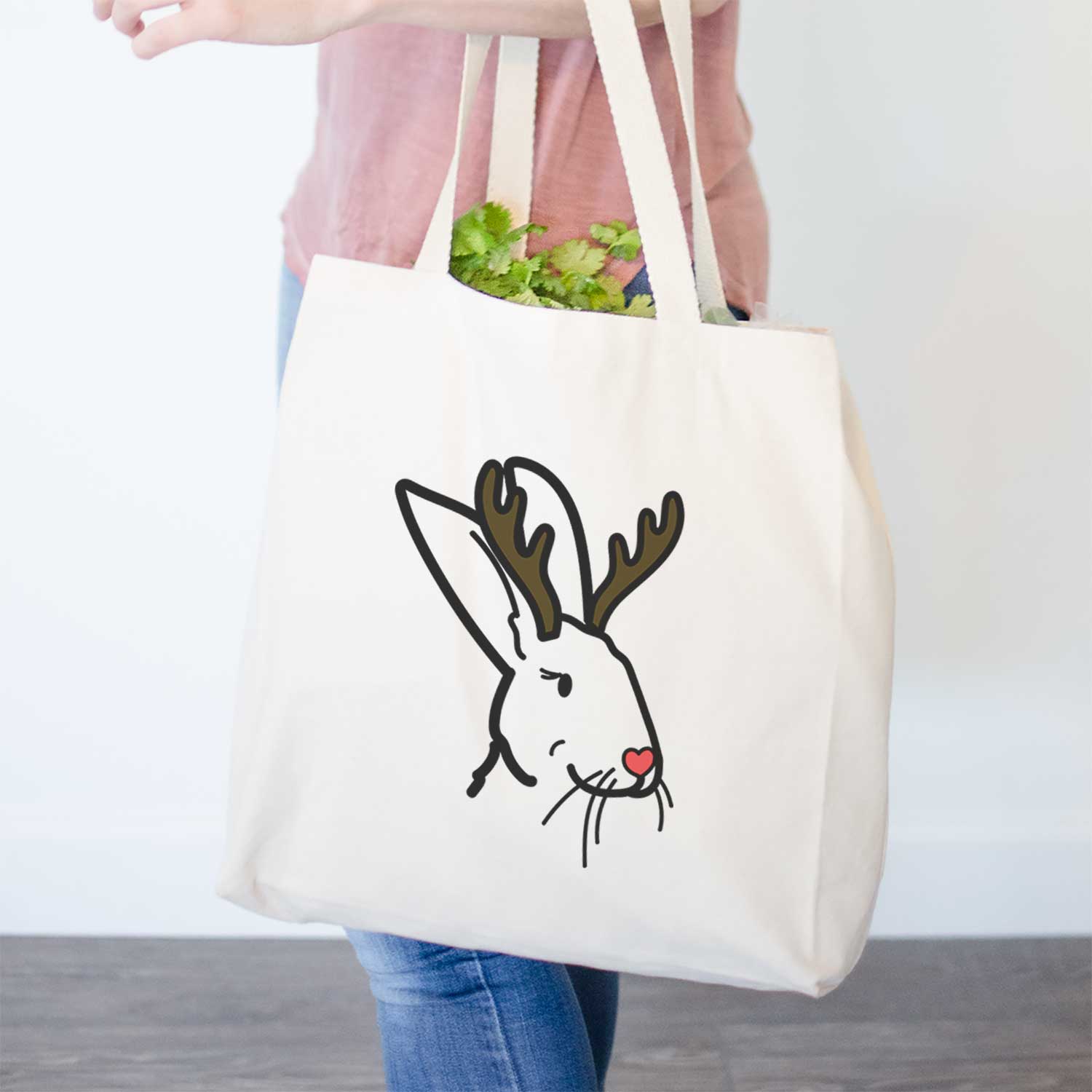 Red Nose Rex Rabbit - Betsy - Tote Bag