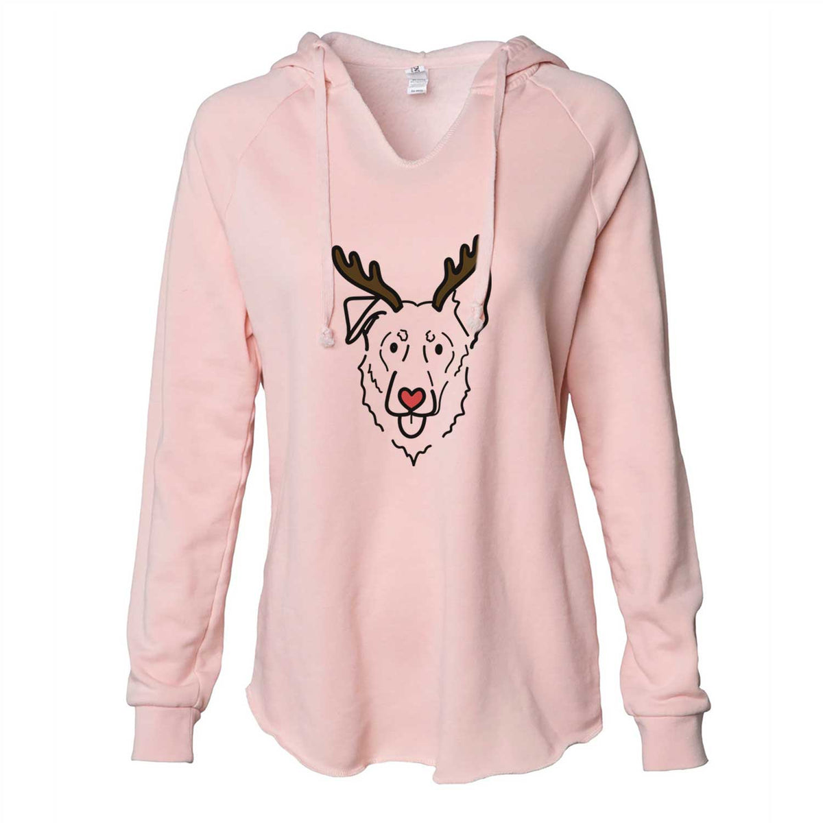 Red Nose Shepherd Mix - Bodhi - Cali Wave Hooded Sweatshirt
