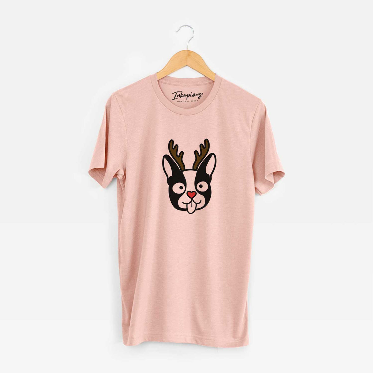 Red Nose Boston Terrier - Unisex Crewneck