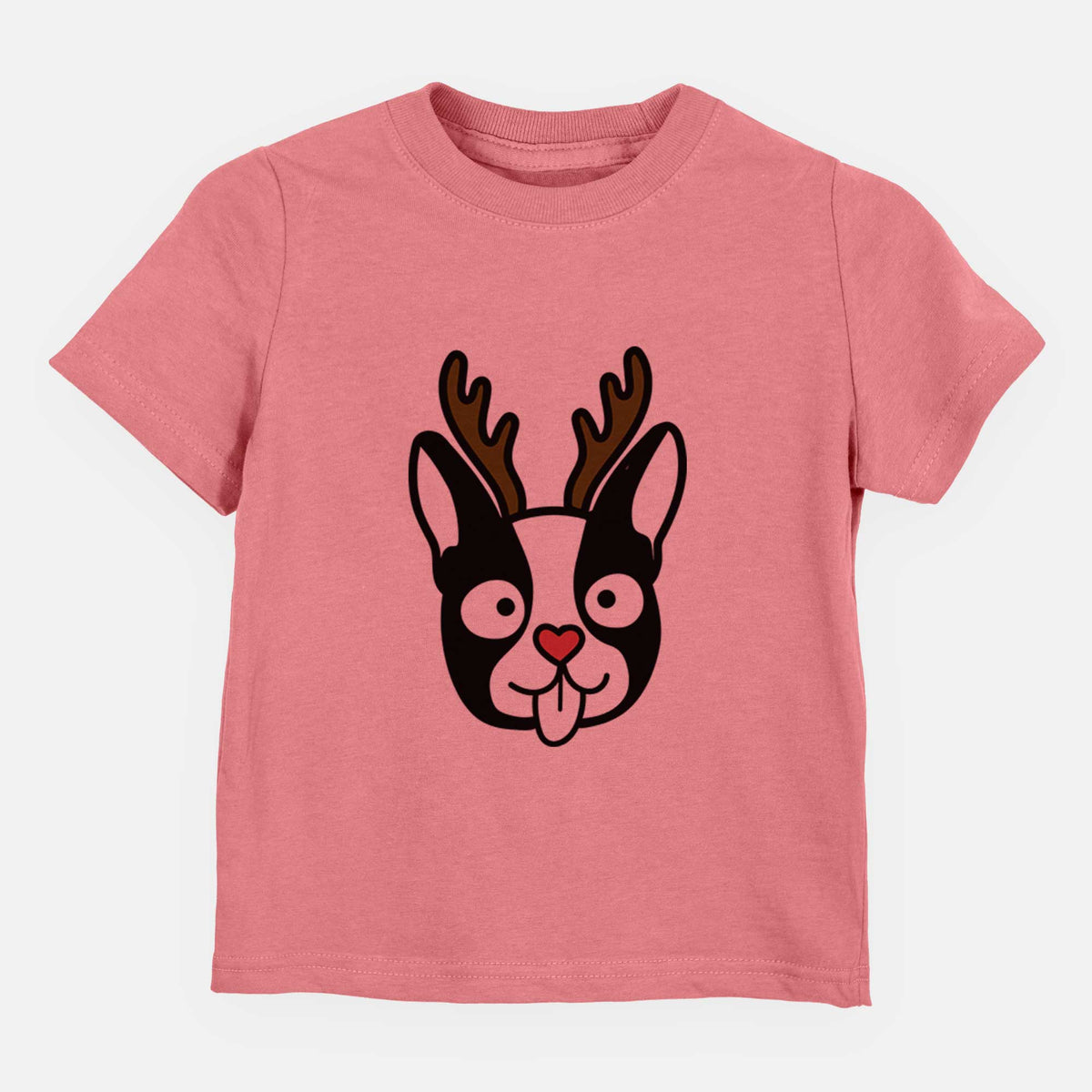 Red Nose Boston Terrier - Kids/Youth/Toddler Shirt