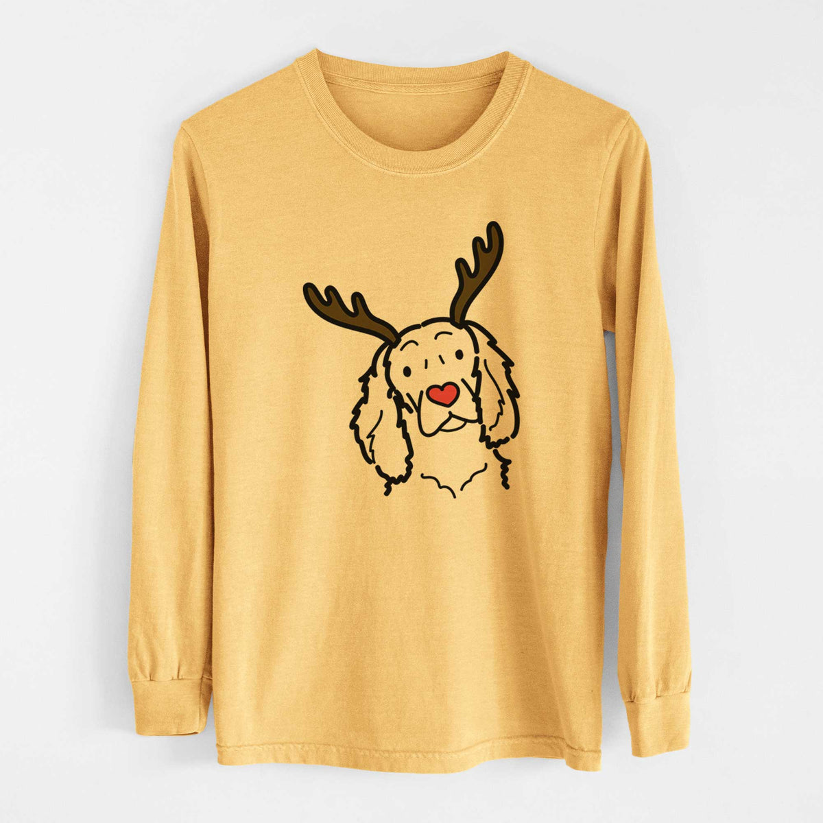 Red Nose Boykin Spaniel - Heavyweight 100% Cotton Long Sleeve