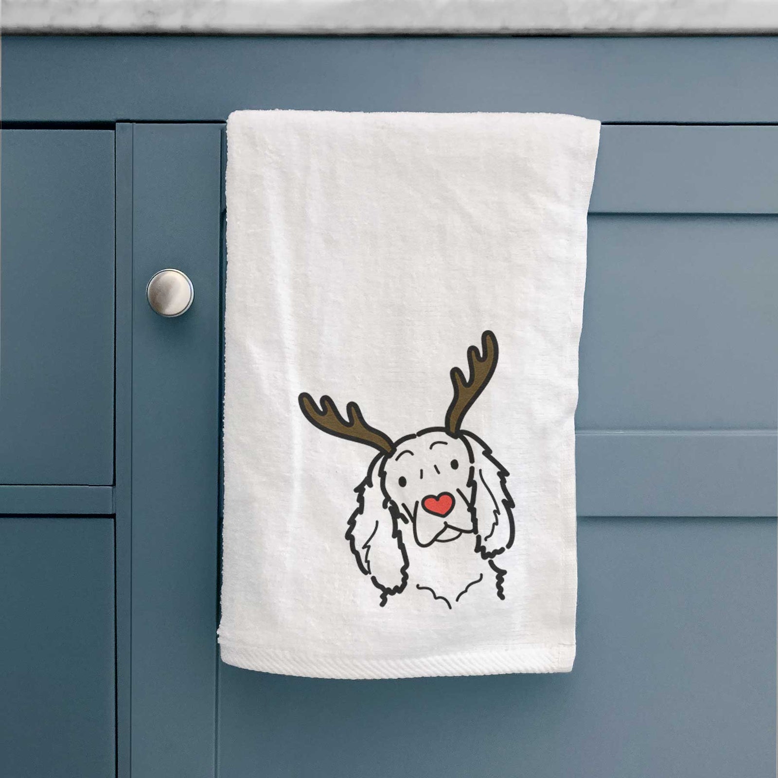 Red Nose Boykin Spaniel - Decorative Hand Towel