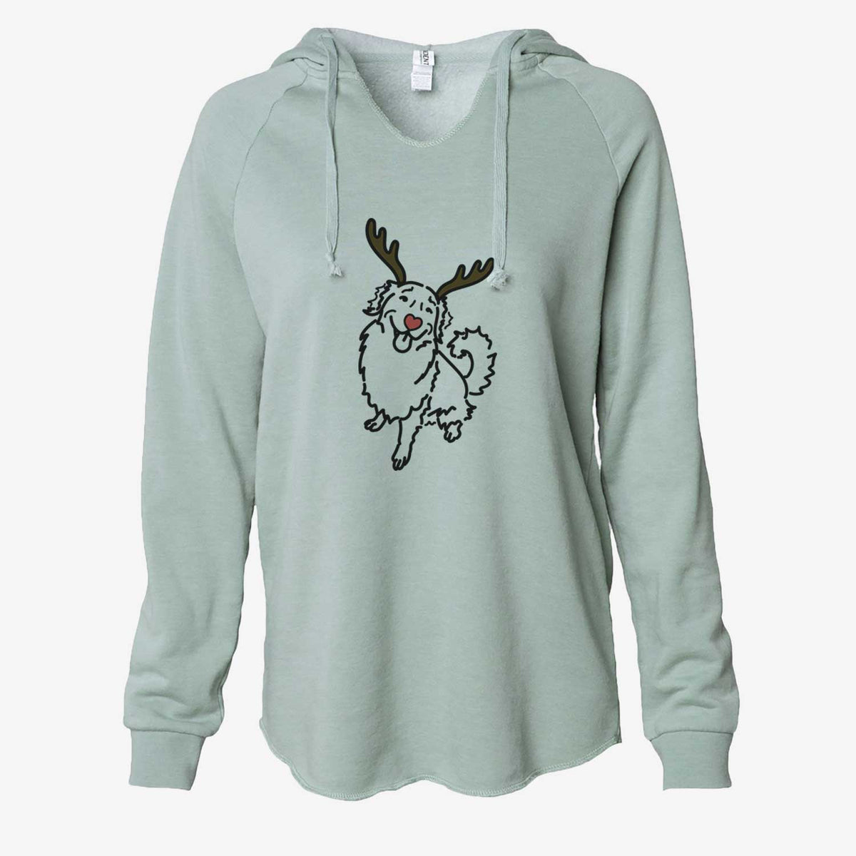 Red Nose Golden Retriever - Brinkley - Cali Wave Hooded Sweatshirt