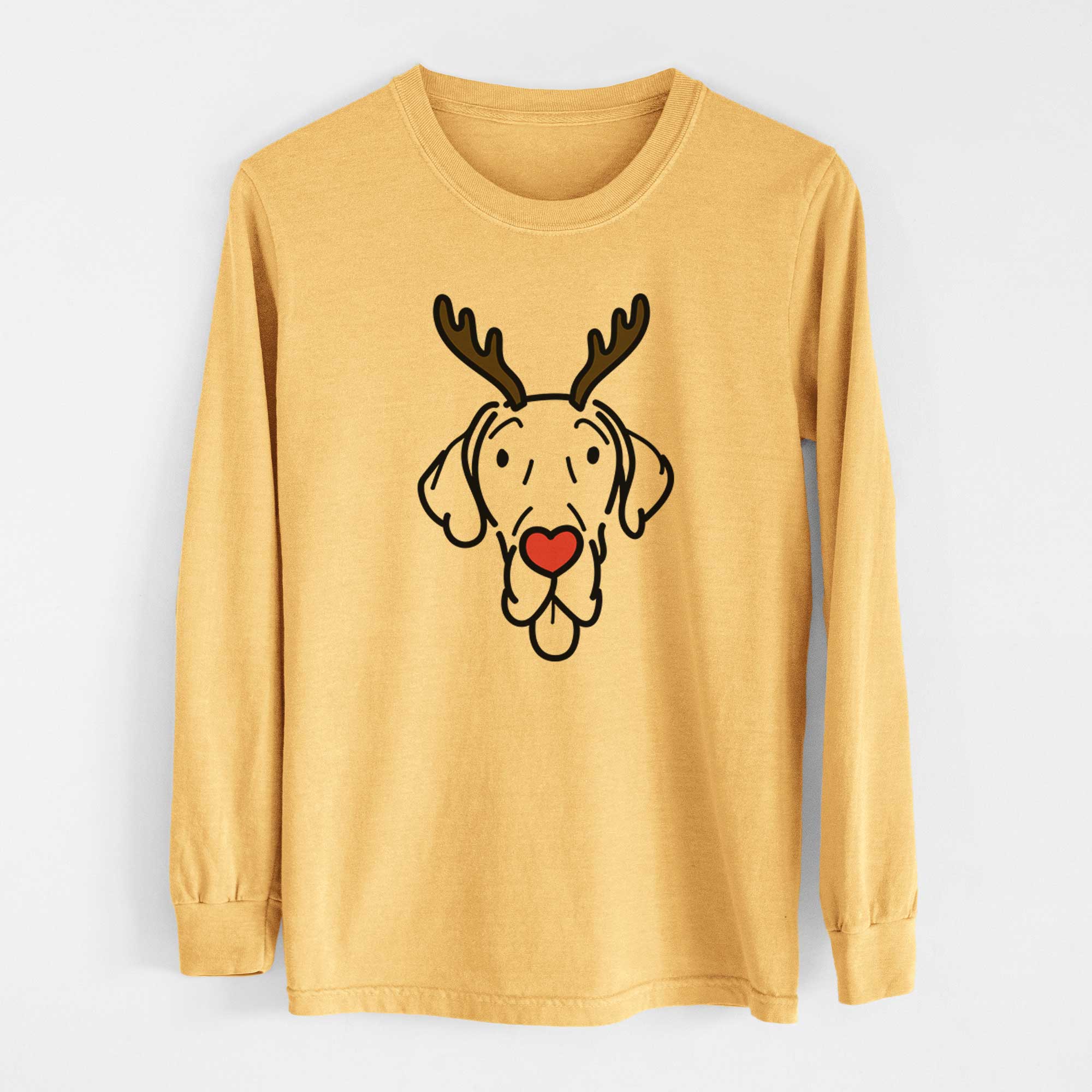 Red Nose Great Dane - Bruce - Heavyweight 100% Cotton Long Sleeve