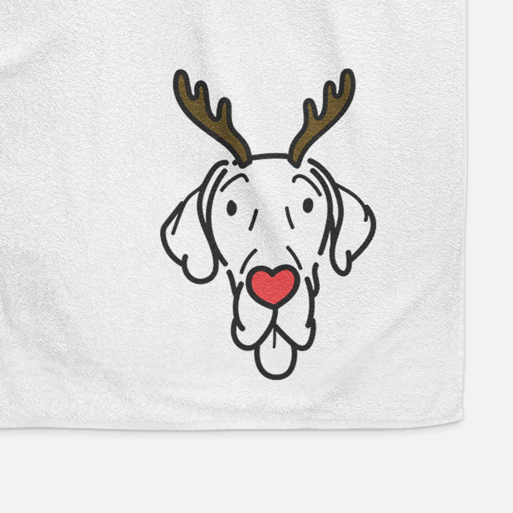 Red Nose Great Dane - Bruce - Decorative Hand Towel