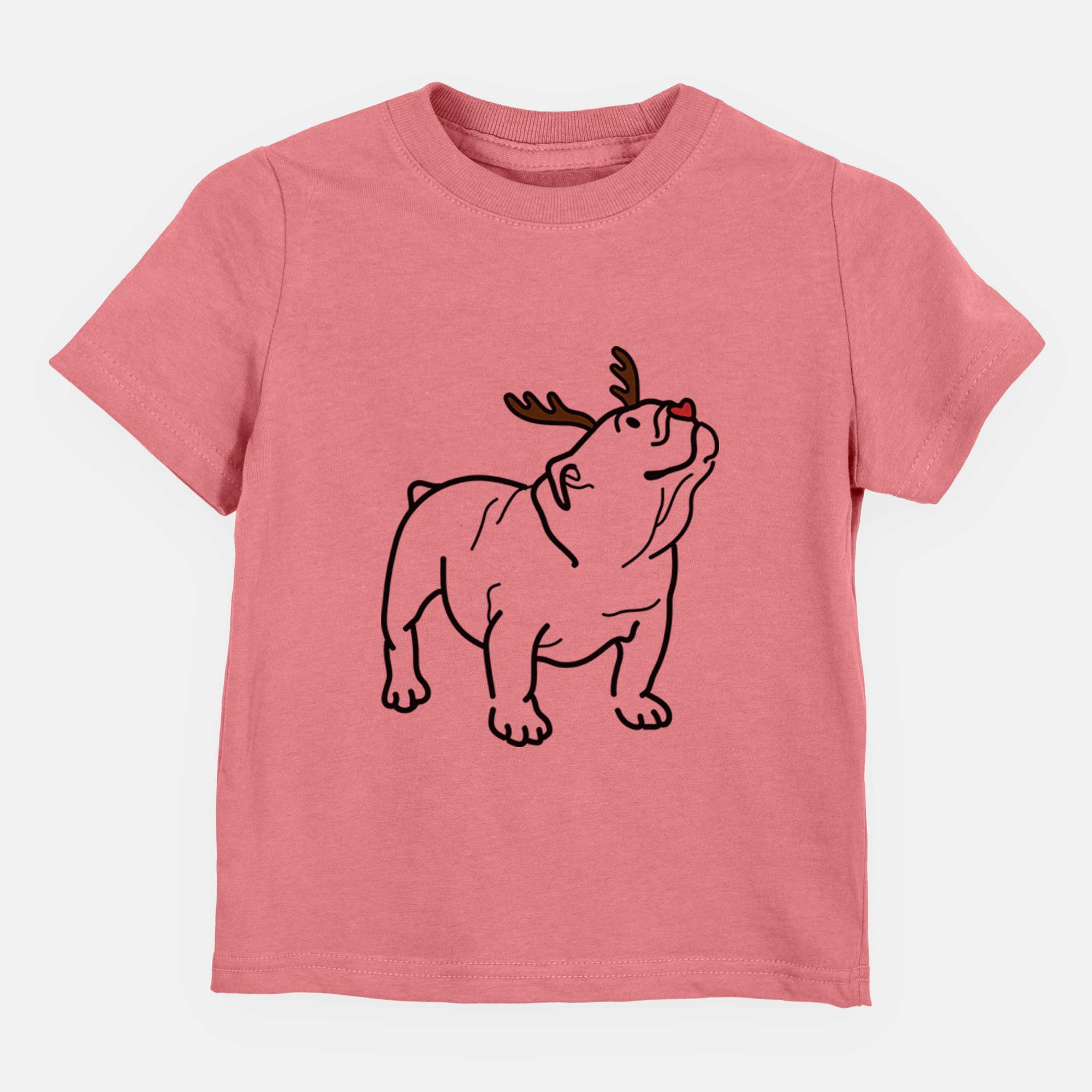 Red Nose English Bulldog - Bruno - Kids/Youth/Toddler Shirt