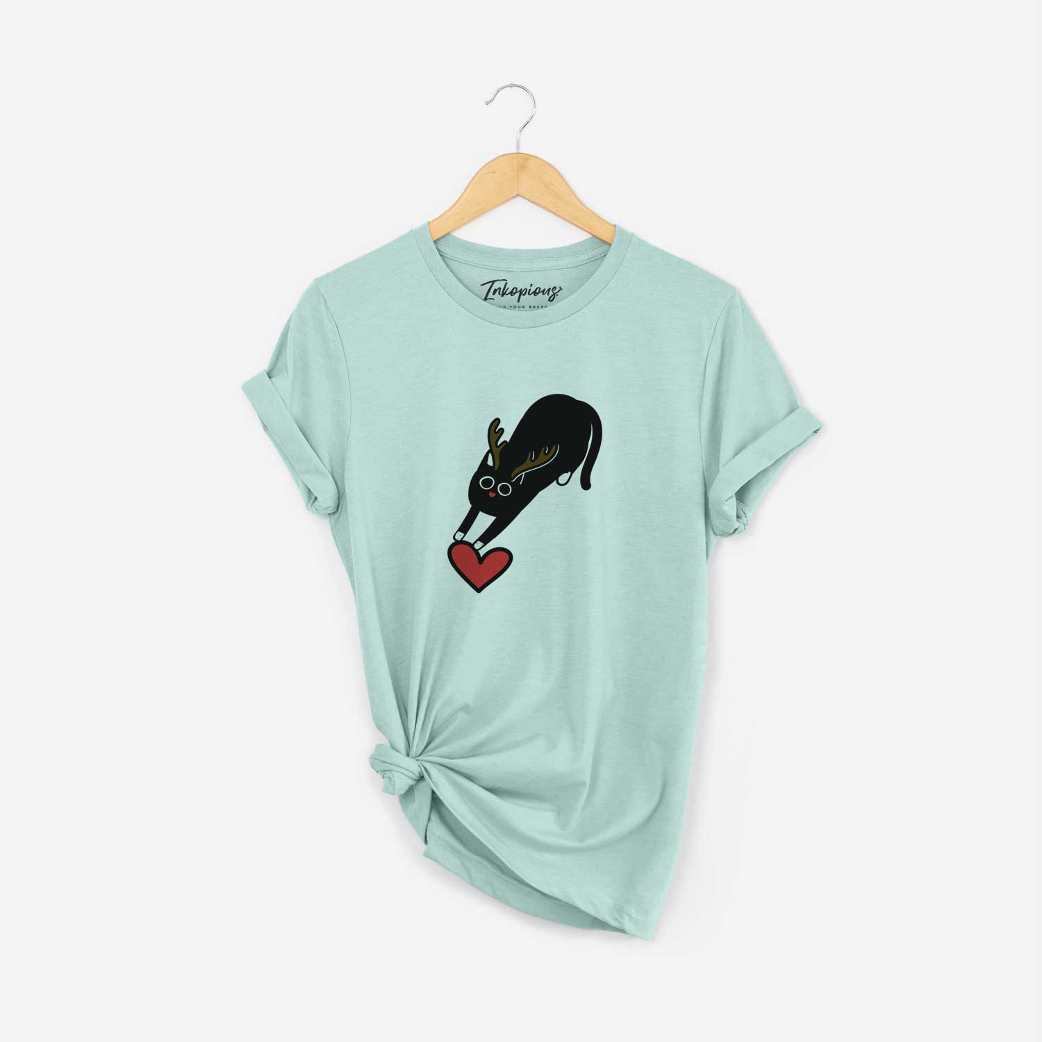 Red Nose Black Cat - Bug - Unisex Crewneck