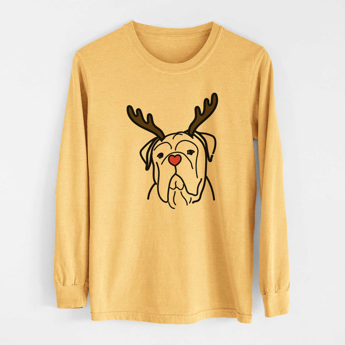 Red Nose Bull Mastiff - Vivian - Heavyweight 100% Cotton Long Sleeve