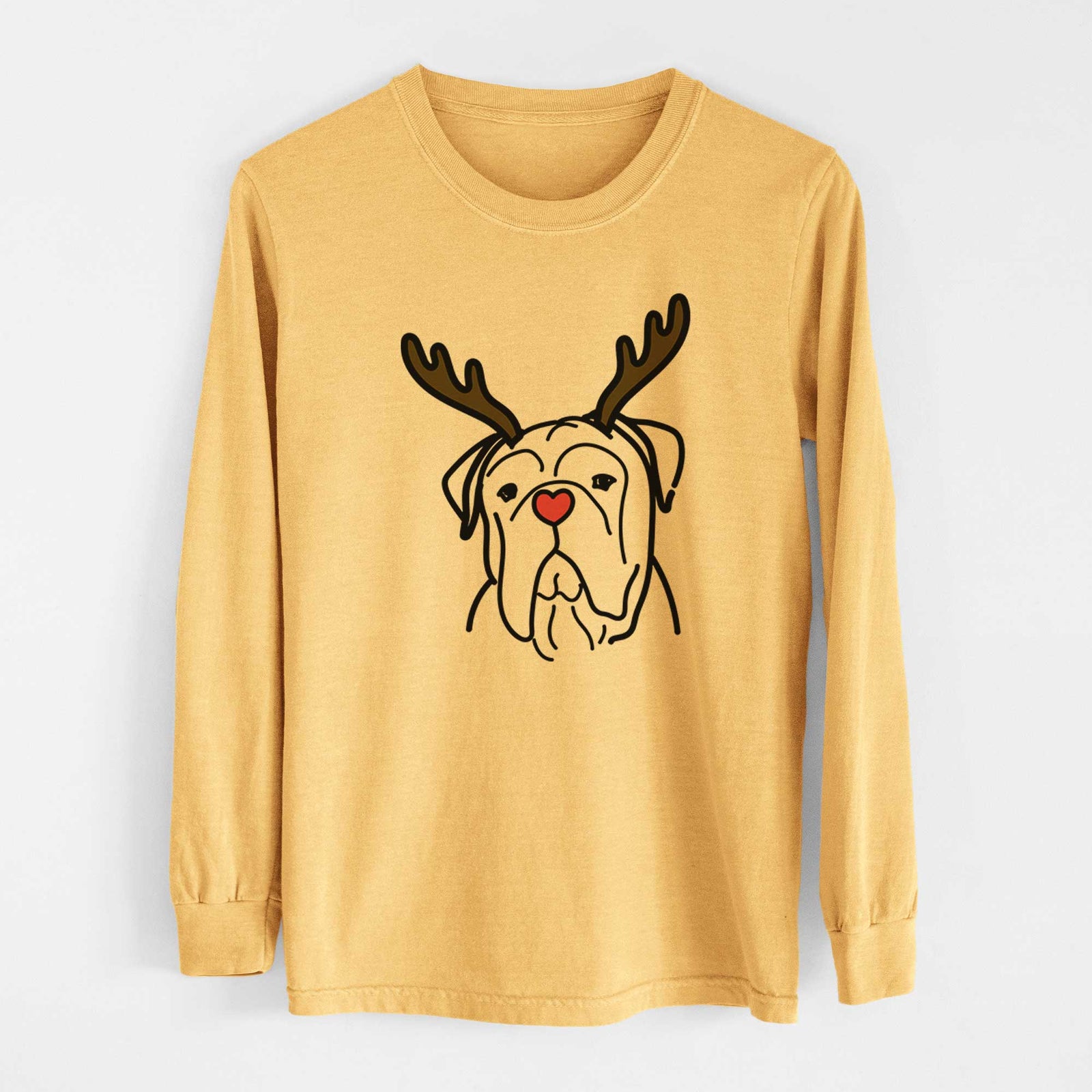 Red Nose Bull Mastiff - Vivian - Heavyweight 100% Cotton Long Sleeve