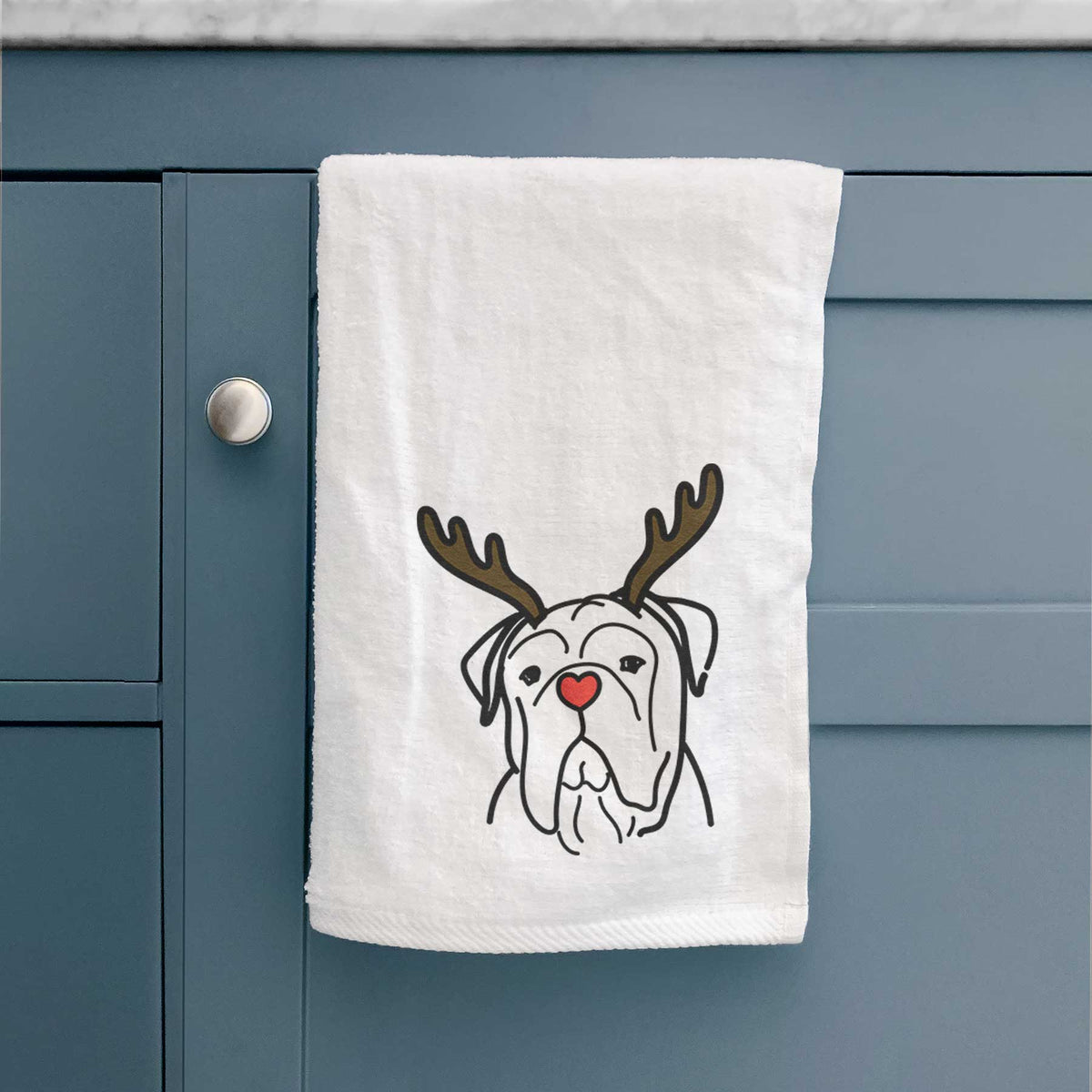 Red Nose Bull Mastiff - Vivian - Decorative Hand Towel