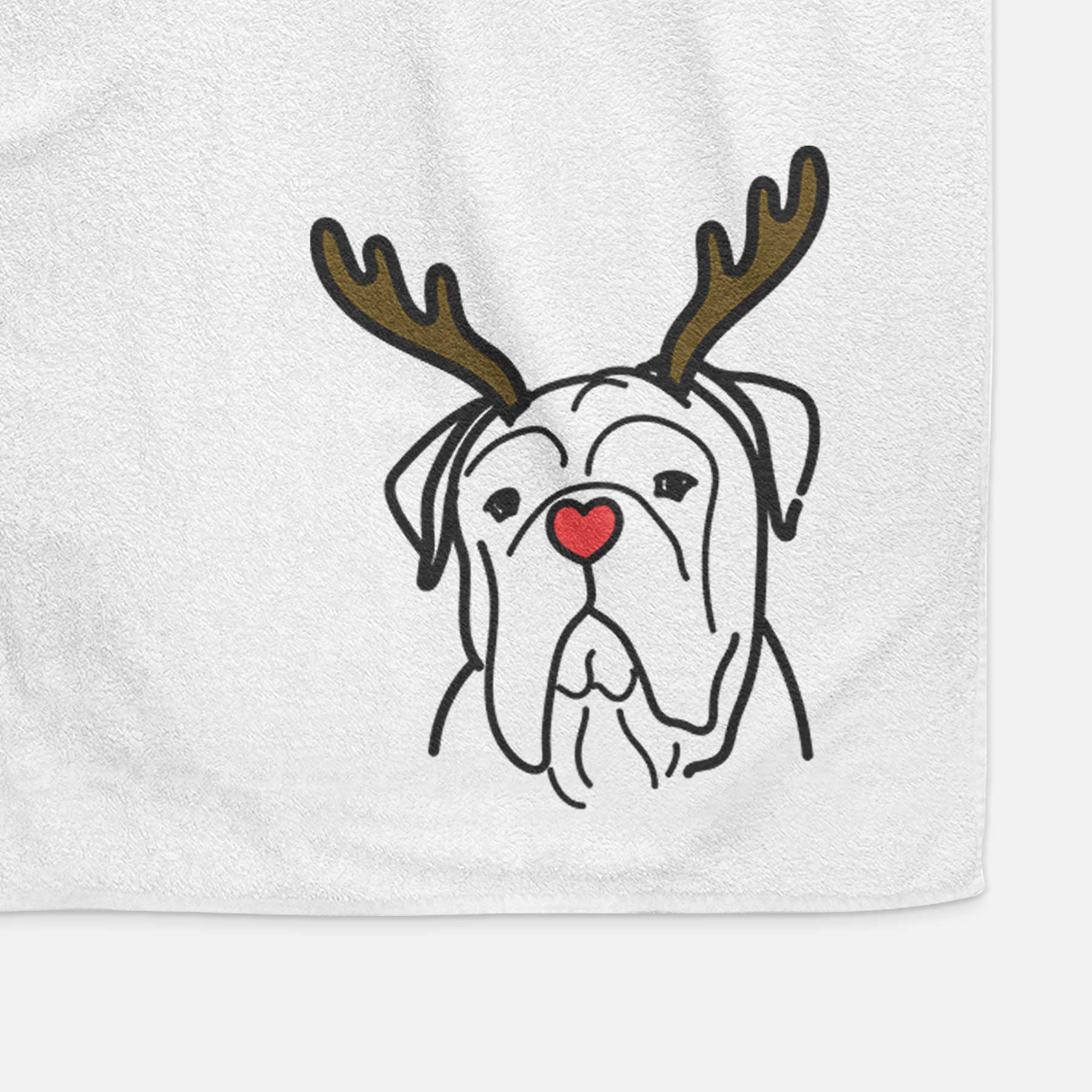 Red Nose Bull Mastiff - Vivian - Decorative Hand Towel