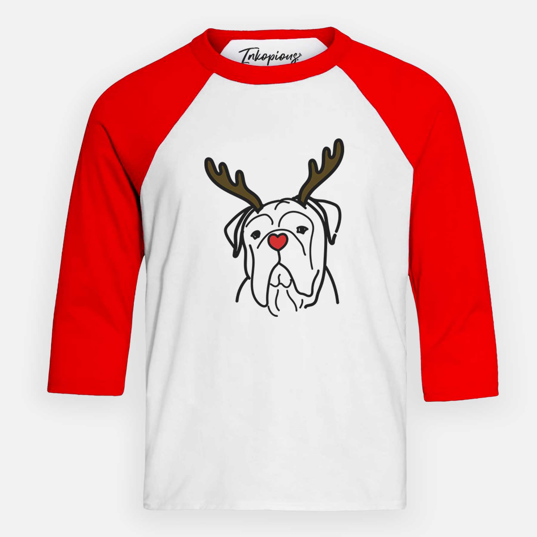 Red Nose Bull Mastiff - Youth 3/4 Long Sleeve