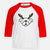 Red Nose English Bulldog - Youth 3/4 Long Sleeve